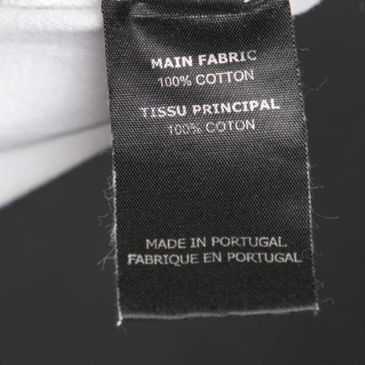 Pre Owned Vetements White Cotton Qr Code Printed Crew Neck T-Shirt M