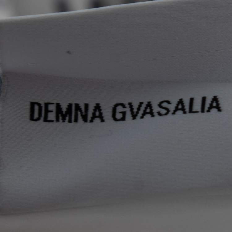 Pre Owned Vetements White Logo Graphic Print Cotton Oversize Shirt S