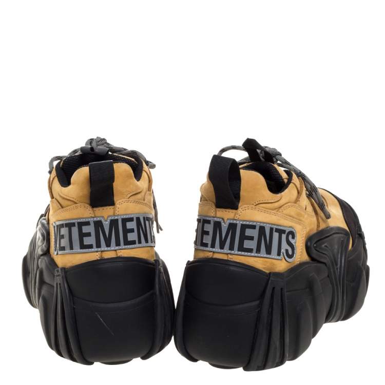 vetements men's nubuck platform sneakers