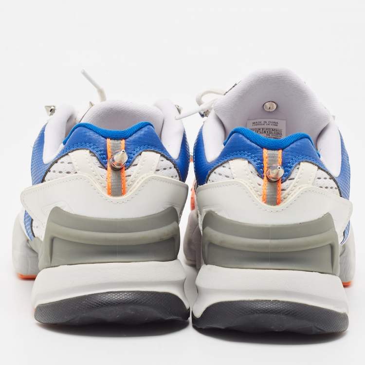 Pre Owned Vetements x Reebok Multicolor Mesh and Leather Spike Runner 400 Sneakers Size 41