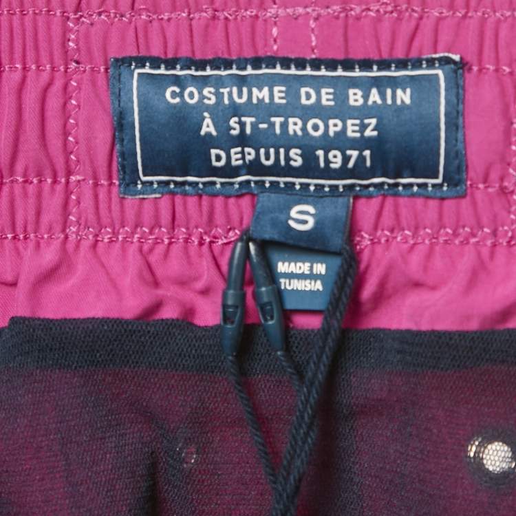 Pre Owned Vilebrequin Magenta Pink Synthetic Swim Shorts S 