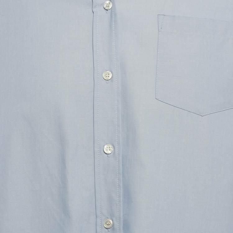 مملوكة مسبقًا Weekend Max Mara Blue Cotton Long Sleeve Shirt S