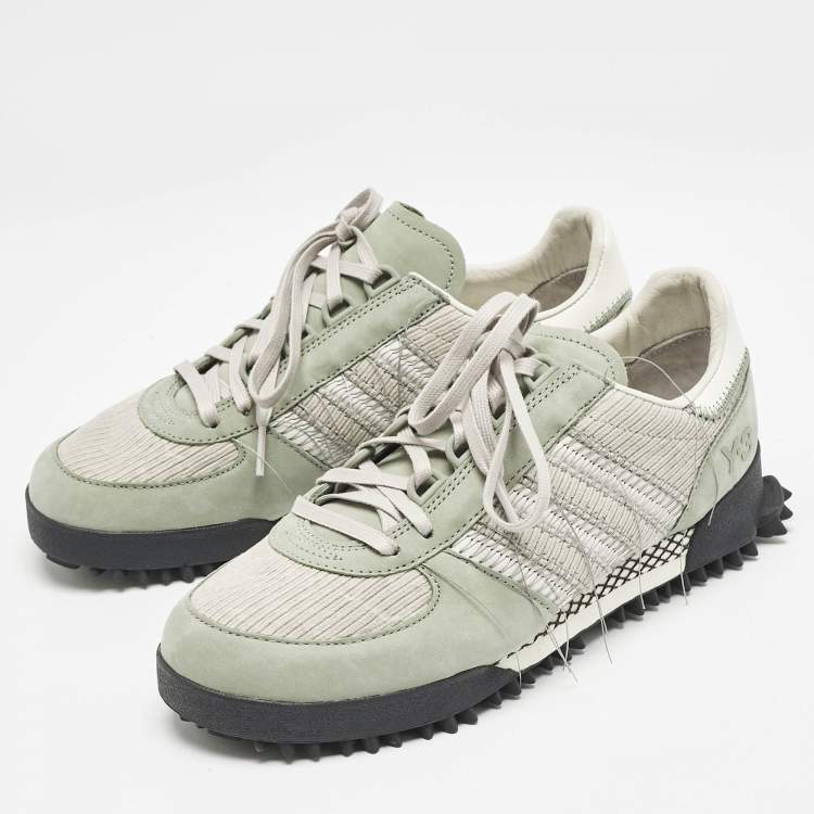 Pre Owned Y-3 x Adidas Multicolor Suede Marathon Trail Sneakers Size 40