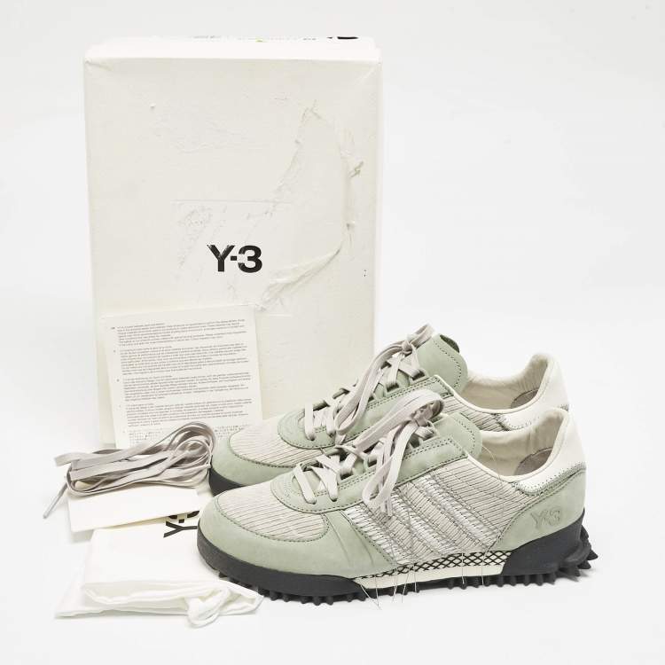 Pre Owned Y-3 x Adidas Multicolor Suede Marathon Trail Sneakers Size 40