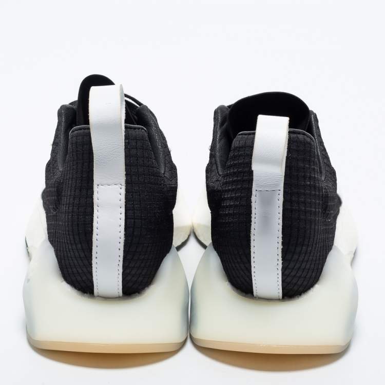 Pre Owned Y-3 Black/White Knit Fabric Makura Chunky Sneakers Size 39.5