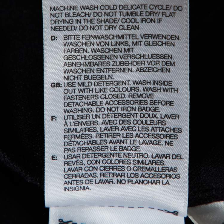 Pre Owned Y-3 Black Jersey Contrast Trim Track Jacket S