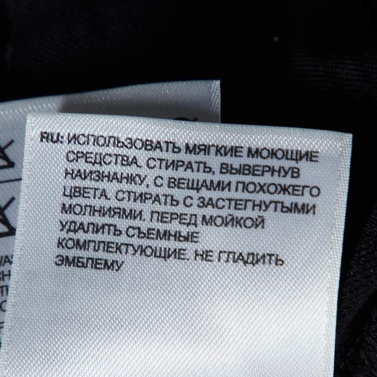Pre Owned Y-3 Black Jersey Contrast Trim Track Jacket S