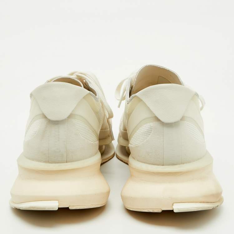Pre Owned Y3 x Adidas White Suede and Mesh S-Gendo Run Sneakers Size 44 2/3