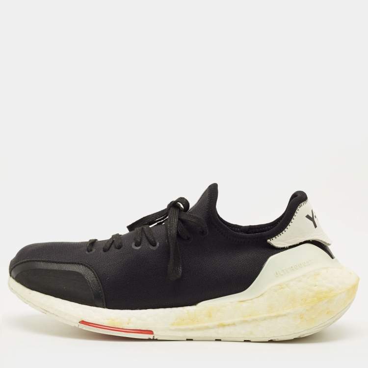 Pre Owned Y-3 x Adidas Ultra Boost 21 Size 42 Black Neoprene Low Top Sneakers