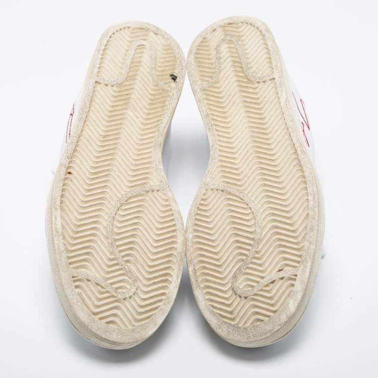 Pre Owned Y-3 White Leather Low-Top Sneakers Size 44