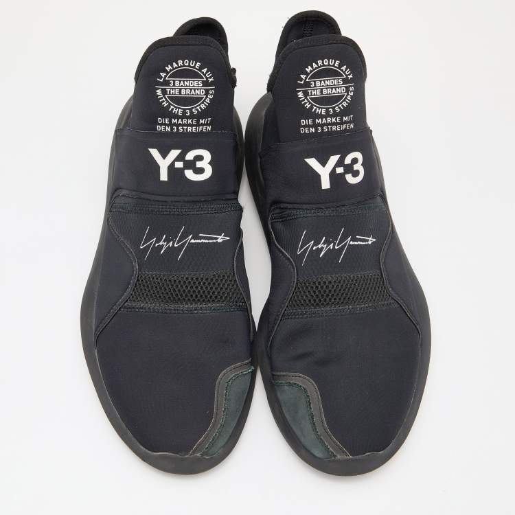Pre Owned Y3 x Adidas Black Fabric and Mesh Suberou Sneakers Size 43.5