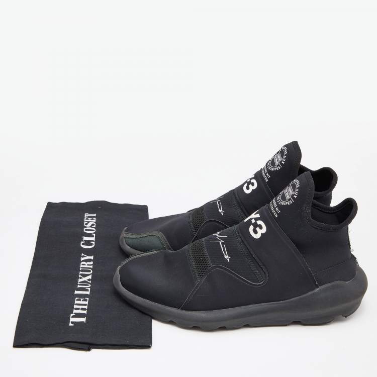 Pre Owned Y3 x Adidas Black Fabric and Mesh Suberou Sneakers Size 43.5