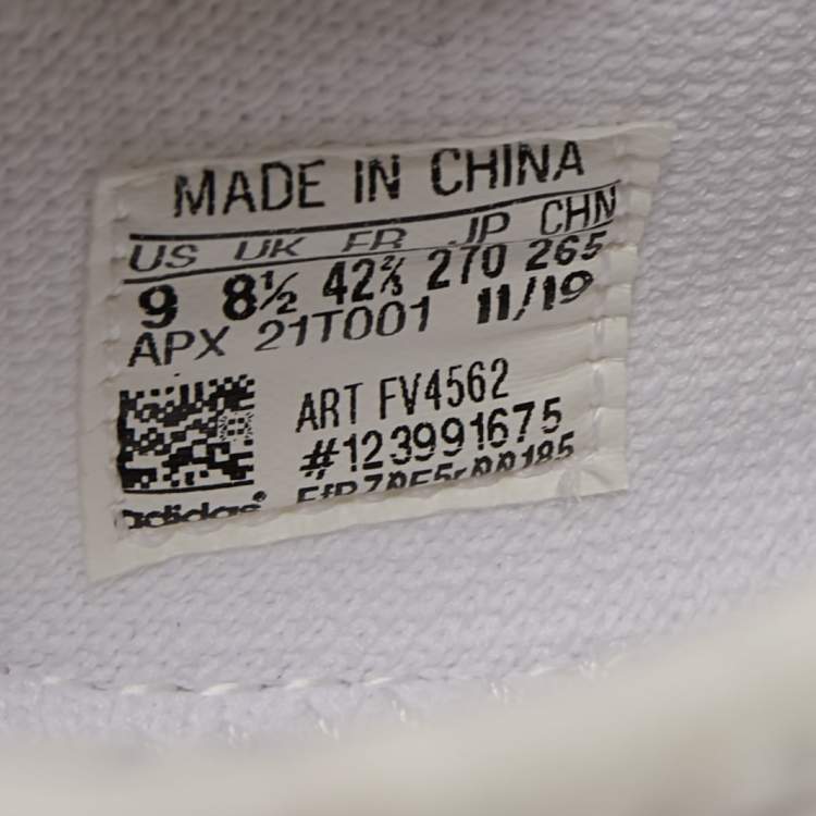 Pre Owned Y-3 White Knit Fabric Low Top Sneakers Size 42.5