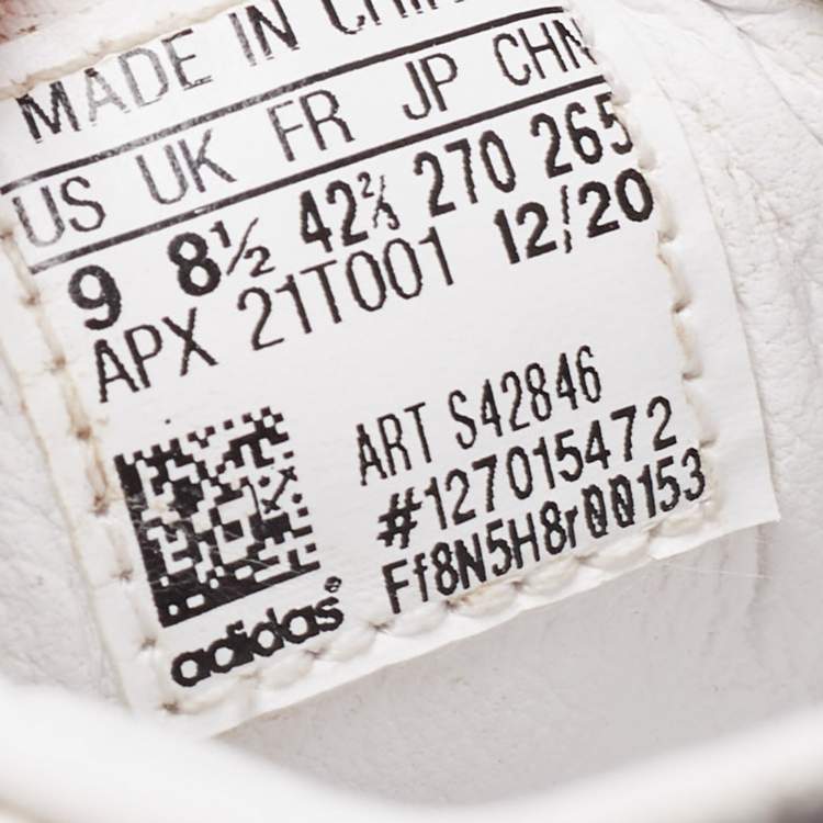 Pre Owned Y-3 White/Black Leather Yohji Star Low-Top Sneakers Size 42 2/3