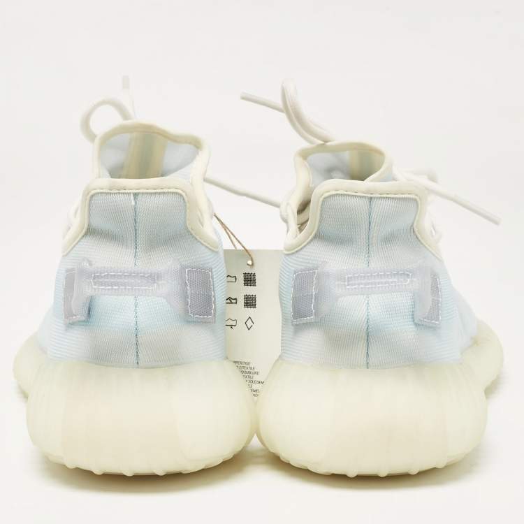 Pre Owned Yeezy x Adidas Blue Mesh Boost 350 V2 Mono Ice Sneakers Size 42
