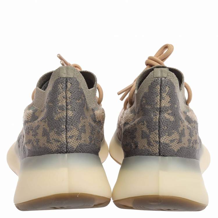 Pre Owned Yeezy x Adidas Multicolor Cotton Knit Boost 380 Mist Sneakers Size 44