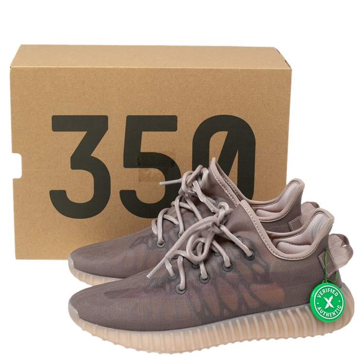 Pre Owned Yeezy x Adidas Lilac Net Boost 350 V2 Mono Mist Sneakers Size 41 1/3