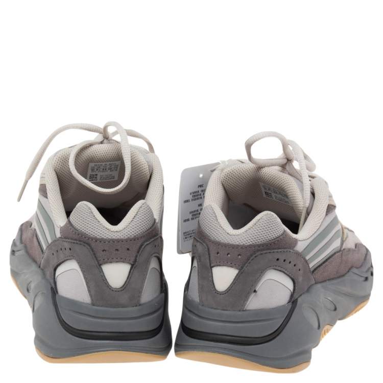 Pre Owned Adidas Yeezy Boost 700 V2 Geode Multicolor Nubuck And Suede Lace Up Sneakers Size 44