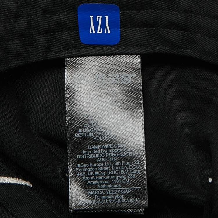 Pre Owned Yeezy X Gap x Balenciaga Black Flame Embroidered Cap One Size