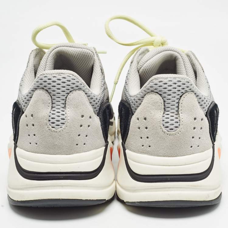 Pre Owned Yeezy x Adidas Multicolor Suede and Mesh Boost 700 Wave Runner Sneakers Size 45 1/3