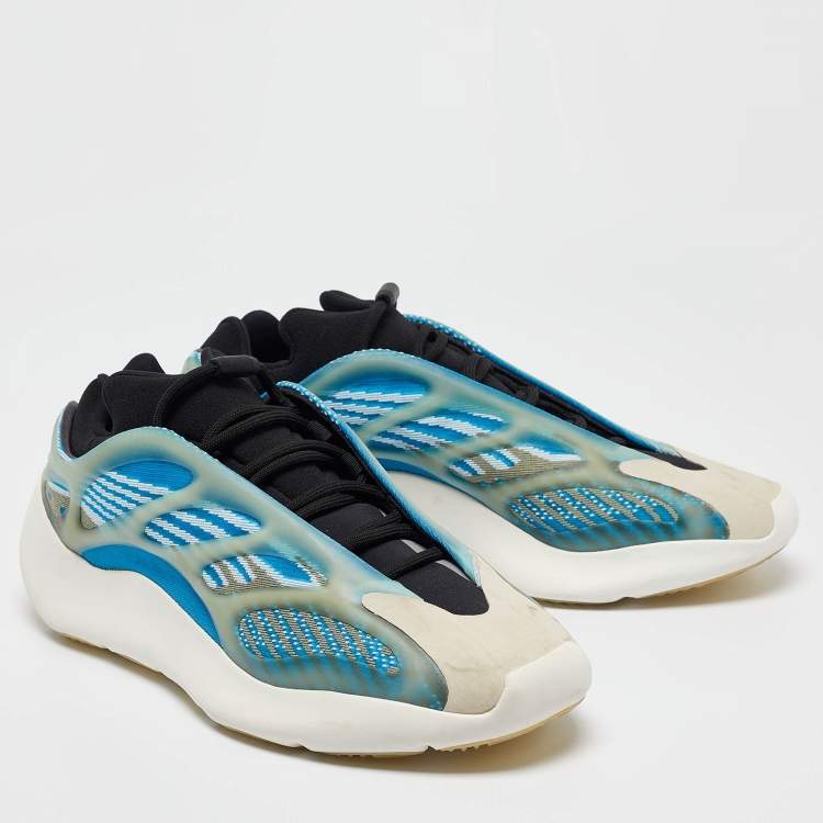 Pre Owned Yeezy x adidas Multicolor Knit Fabric and Rubber 700 V3 'Arzareth' Sneakers Size 46 1/3