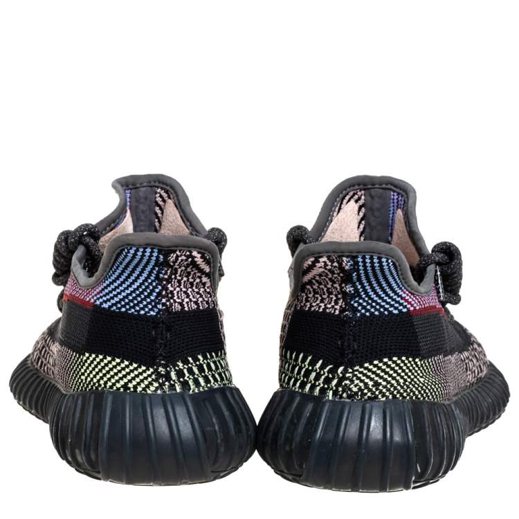 Pre Owned Yeezy Multicolor Yecheil Cotton Knit Boost 350 V2 Sneakers Size 41.5