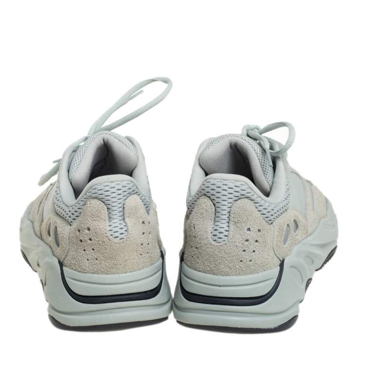 Pre Owned Yeezy x Adidas Grey Mesh and Suede Boost 700 Salt Sneakers Size 41 1/3