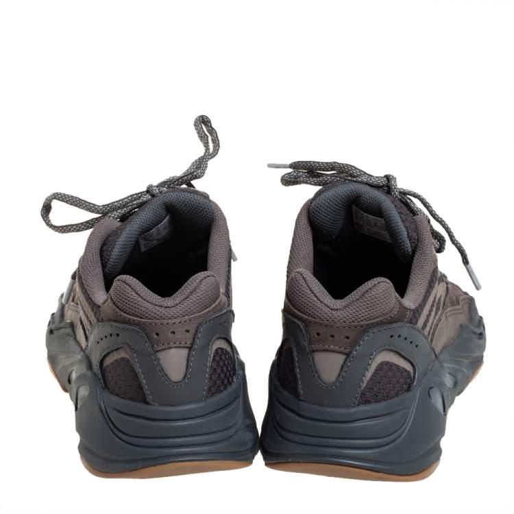 Pre Owned Adidas Yeezy Boost 700 V2 Geode Multicolor Nubuck And Suede Lace Up Sneakers Size 41.5
