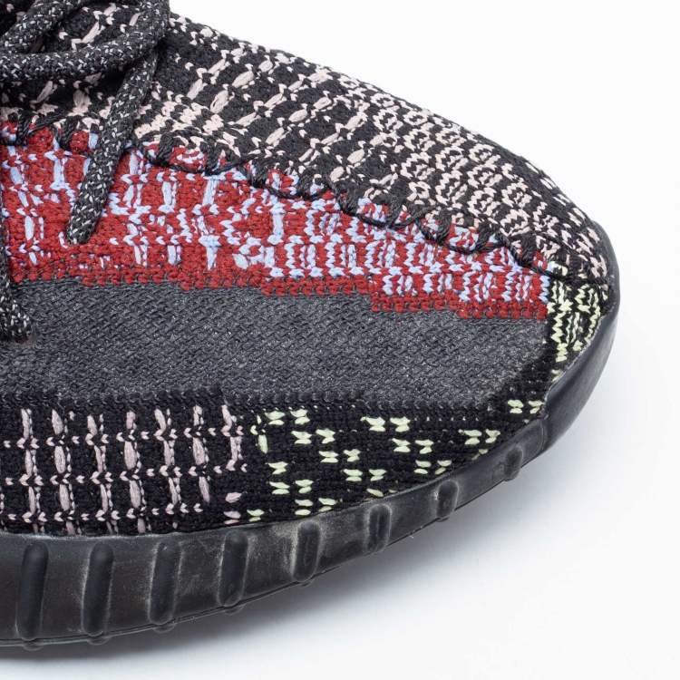 مملوكة مسبقًا Yeezy x Adidas Multicolor Knit Fabric Boost 350 V2 Yecheil Sneakers Size 43 1/3