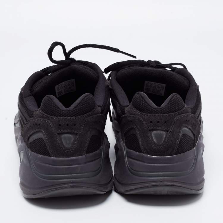Pre Owned Adidas Yeezy Black Suede Boost 700 V2 Vanta Sneakers Size 44