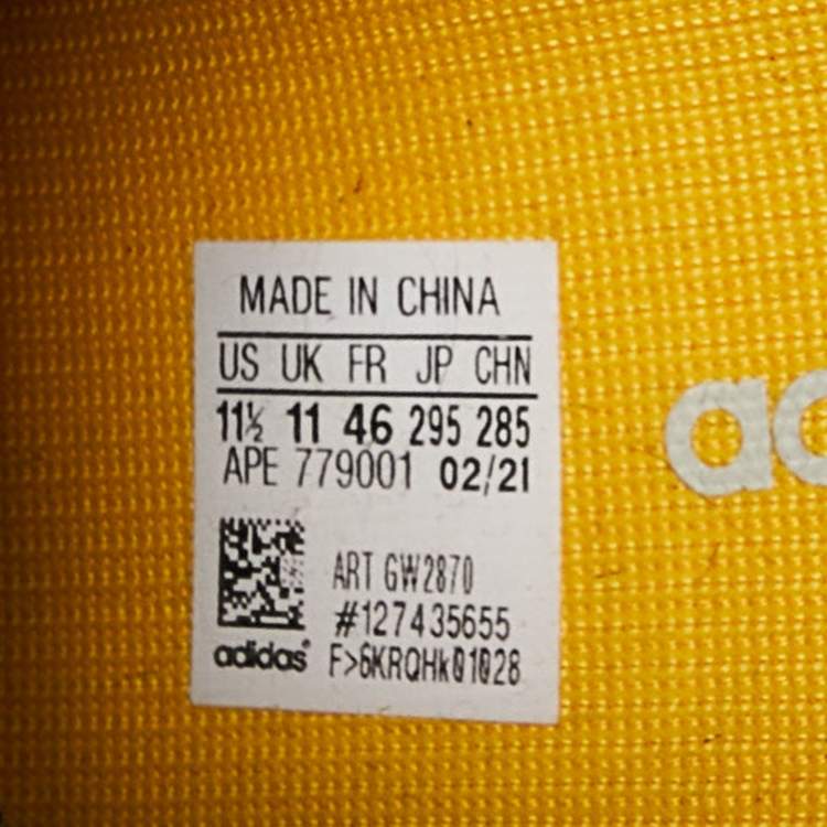 Pre Owned Yeezy x Adidas Black Mesh Boost 350 V2 Mono Cinder Sneakers Size 46