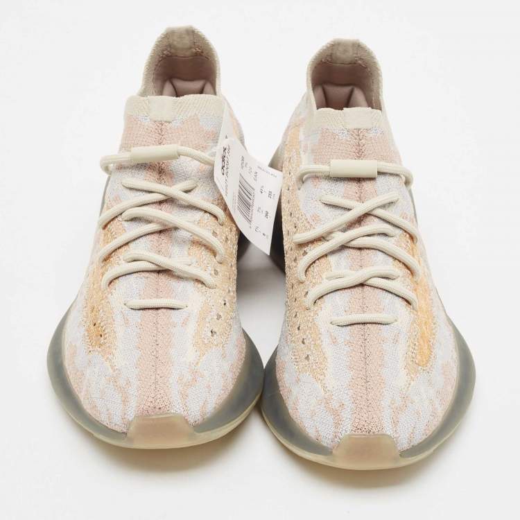 Pre Owned Yeezy x Adidas Multicolor Knit Fabric Boost 380 Pepper Sneakers Size 41 1/3