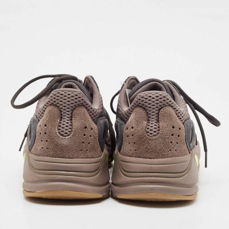Pre Owned Yeezy x Adidas Multicolor Suede and Mesh Boost 700 Mauve Sneakers Size 46