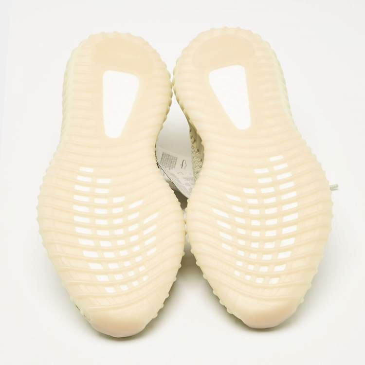 Pre Owned Yeezy x Adidas Yellow Knit Fabric Boost 350 V2 Antlia (Non-Reflective) Sneakers Size 42 2/3