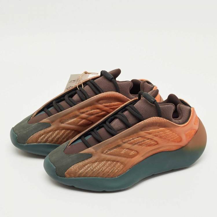 Pre Owned Yeezy x Adidas Multicolor Knit Fabric 700 V3 Copper Fade Sneakers Size 42