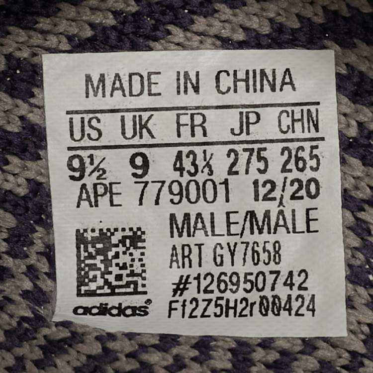 Pre Owned Yeezy x Adidas Multicolor Knit Fabric Boost 350 V2 Ash Pearl Sneakers Size 43 1/3