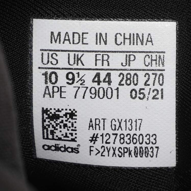 Pre Owned Yeezy x Adidas QNTM Onyx Size 44 Black Neoprene and Mesh High Top Sneakers