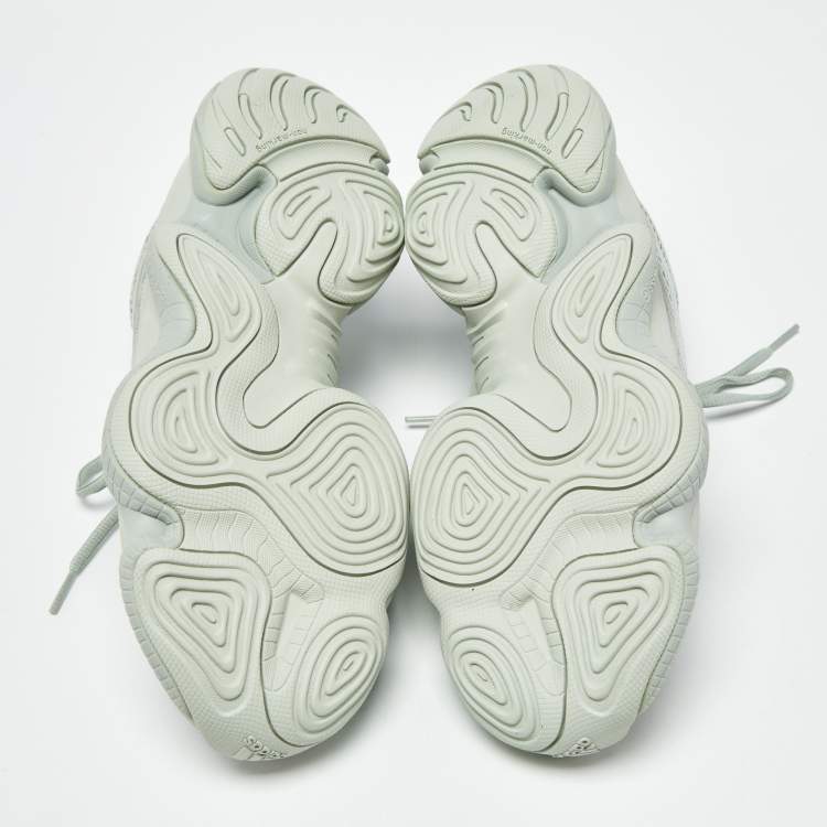 Pre Owned Yeezy x Adidas 500 Salt Size 44 Grey Mesh and Suede Low Top Sneakers