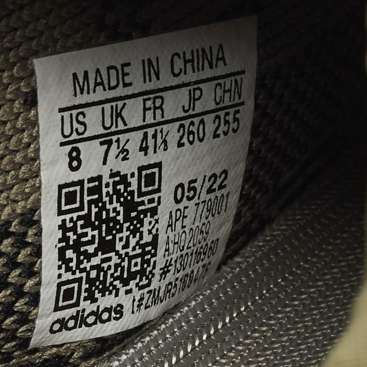 Pre Owned Yeezy x Adidas Boost 350 V2 Granite Size 41 1/3 Grey Knit Fabric Low Top Sneakers