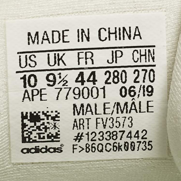 Pre Owned Yeezy x Adidas 500 Size 44 Cream Mesh and Suede Low Top Sneakers