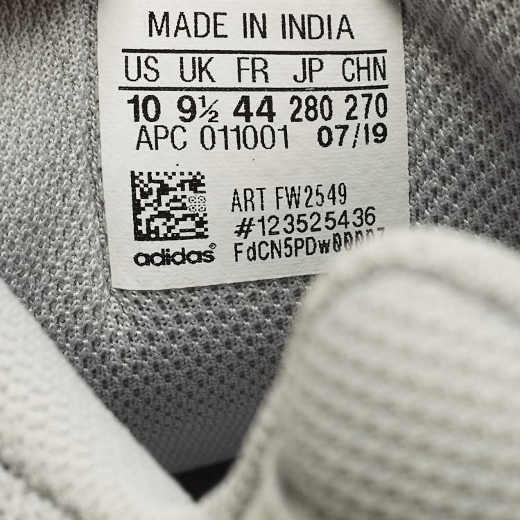 Pre Owned Yeezy x Adidas Boost 700 V2 Size 44 Blue/Grey Knit Fabric and Leather Low Top Sneakers