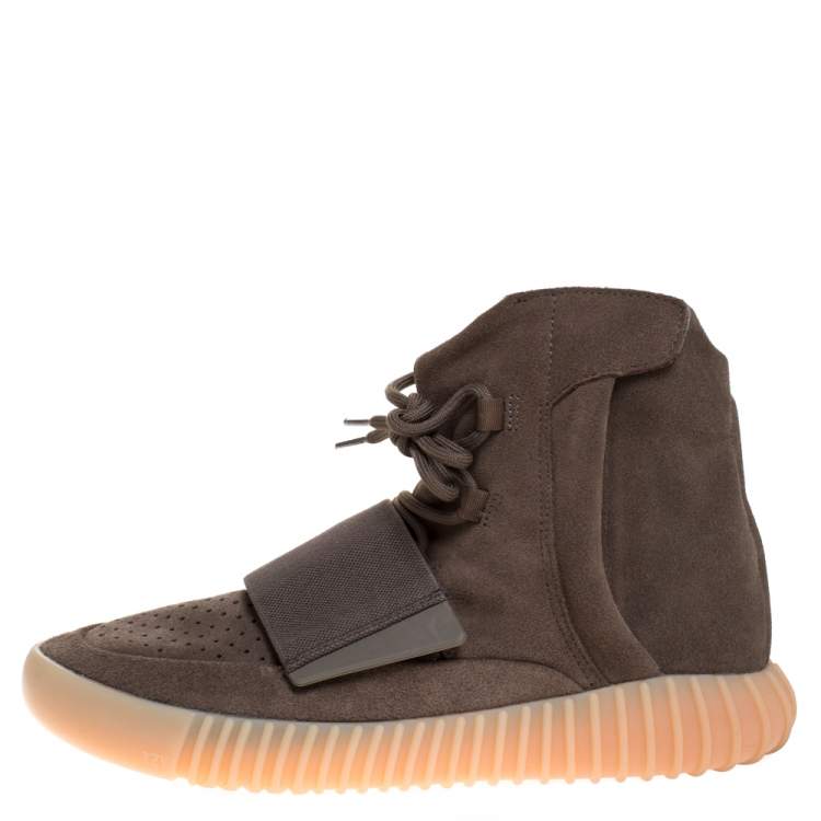 Yeezy By Adidas Boost 750 Brown Suede Leather Glow In The Dark