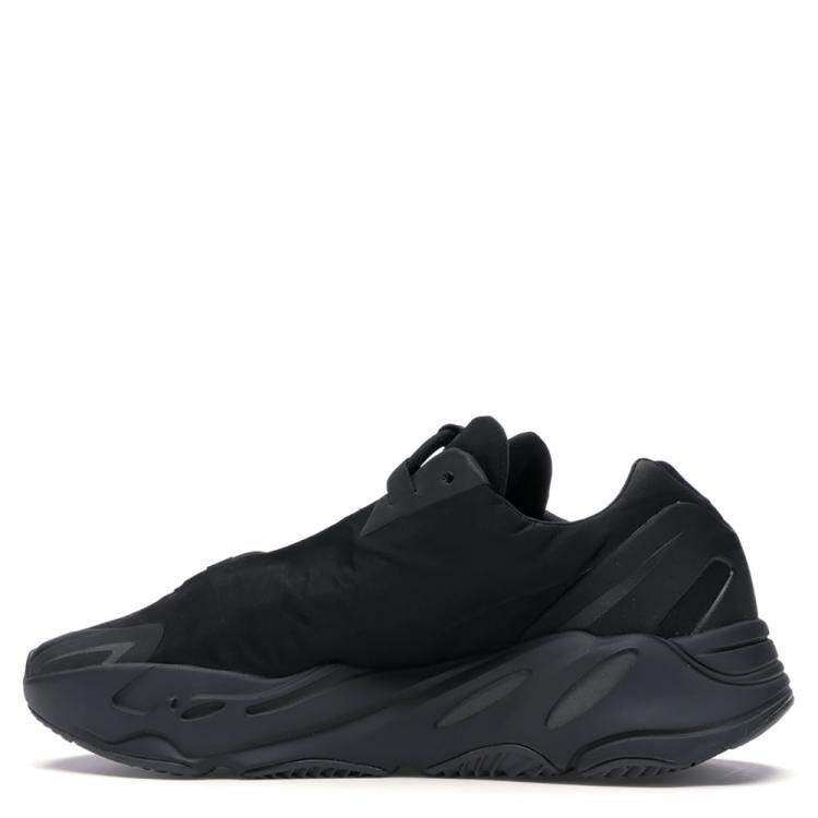 Pre Owned Adidas Yeezy 700 MNVN Triple Black Sneakers Size 43
