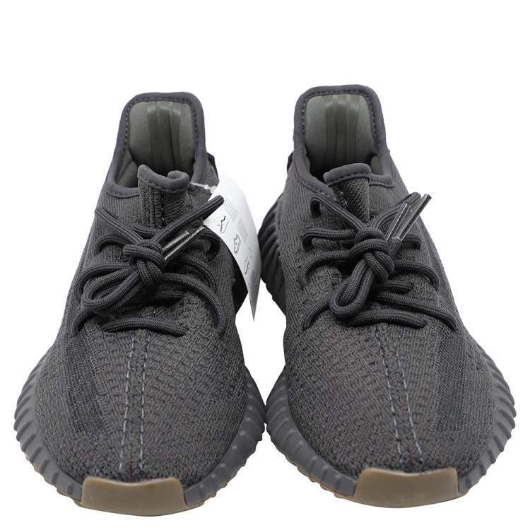 Pre Owned Yeezy x Adidas Black Cotton Knit Yeezy 350 V2 Cinder Sneakers Size 40 2/3