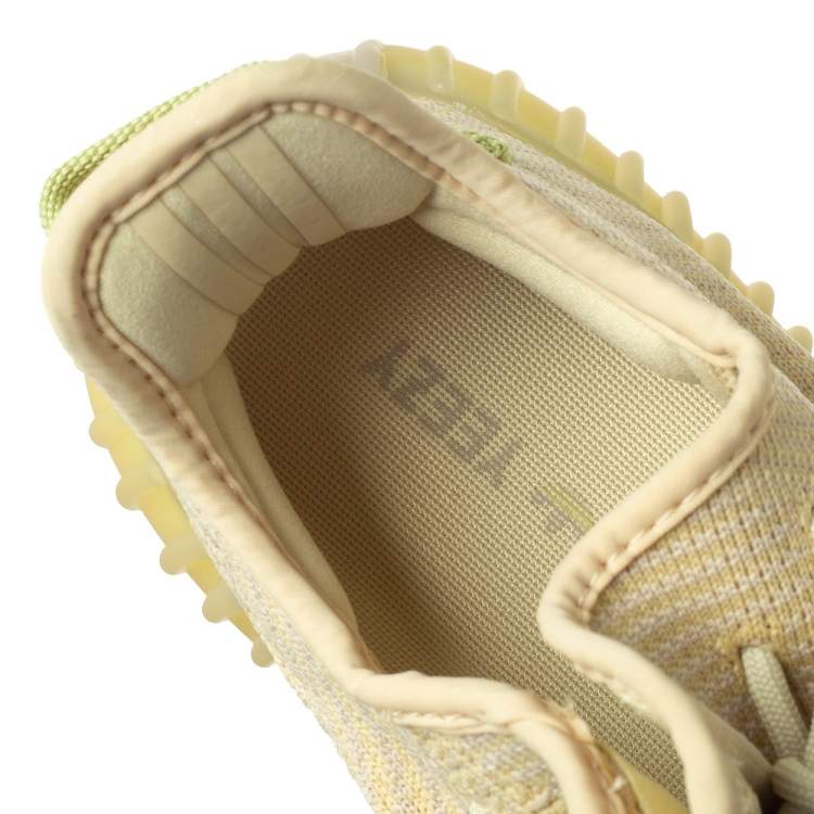 Pre Owned Yeezy x Adidas Boost 350 V2 Cotton Knit Flax Sneakers Size 41 1/3