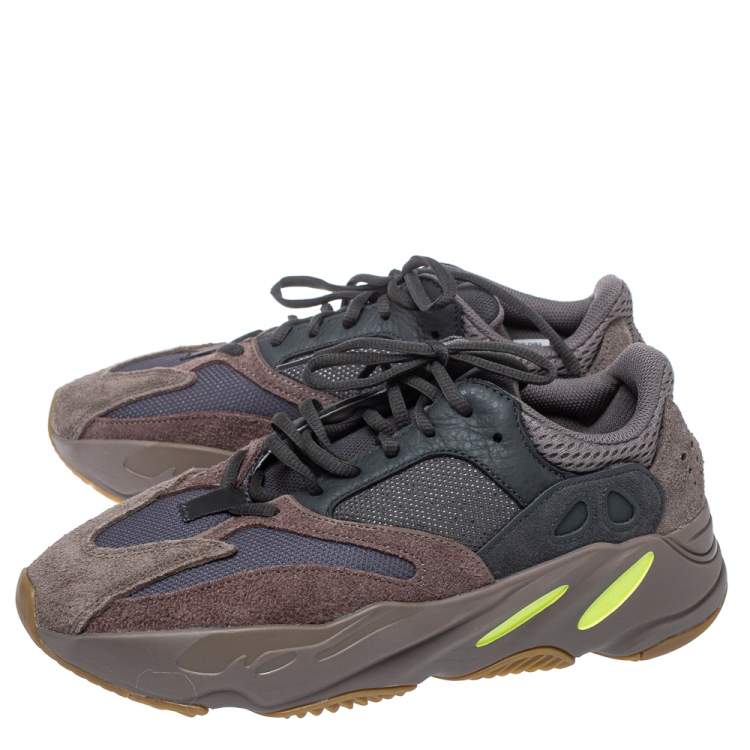 Pre Owned Yeezy x Adidas Grey Suede And Mesh Boost 700 Mauve Sneakers Size 42 2/3