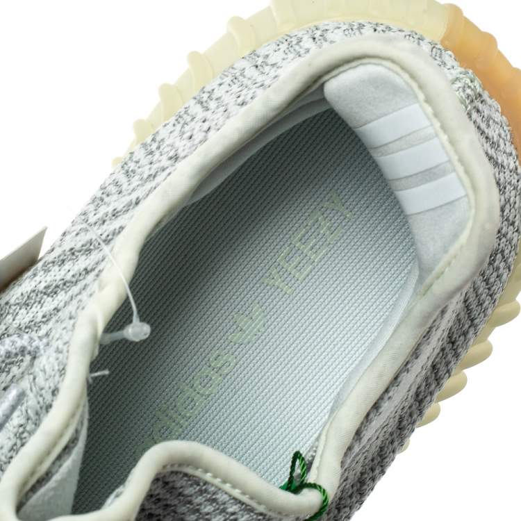 Pre Owned Yeezy x Adidas Grey Cotton Knit 350 V2 Yeshaya NR Sneakers Size 42.5