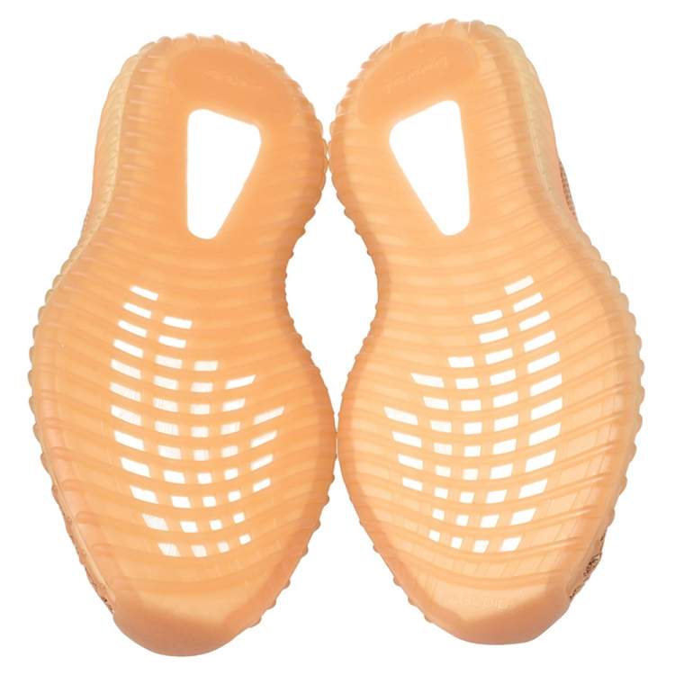 Pre Owned Yeezy x adidas Clay Cotton Knit Fabric Boost 350 V2 Sneakers Size 43 1/3