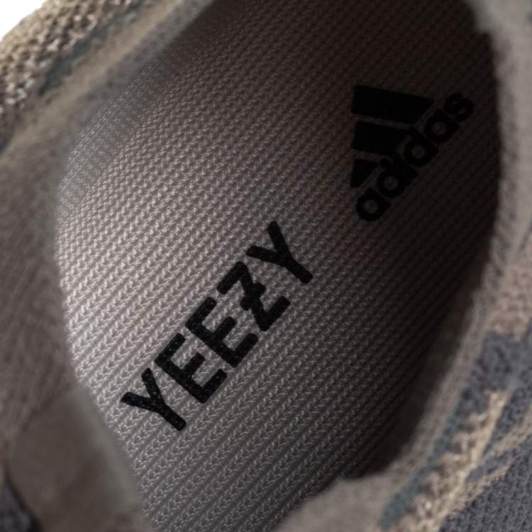 Pre Owned Yeezy x adidas Grey Knit Fabric Boost 380 Mist Sneakers Size 40 2/3
