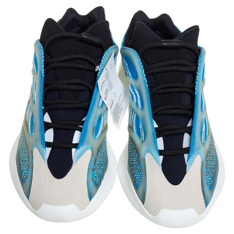 مملوكة مسبقًا Yeezy x adidas Arzareth Blue Polyurethane And Mesh 700 V3 Sneakers Size 44